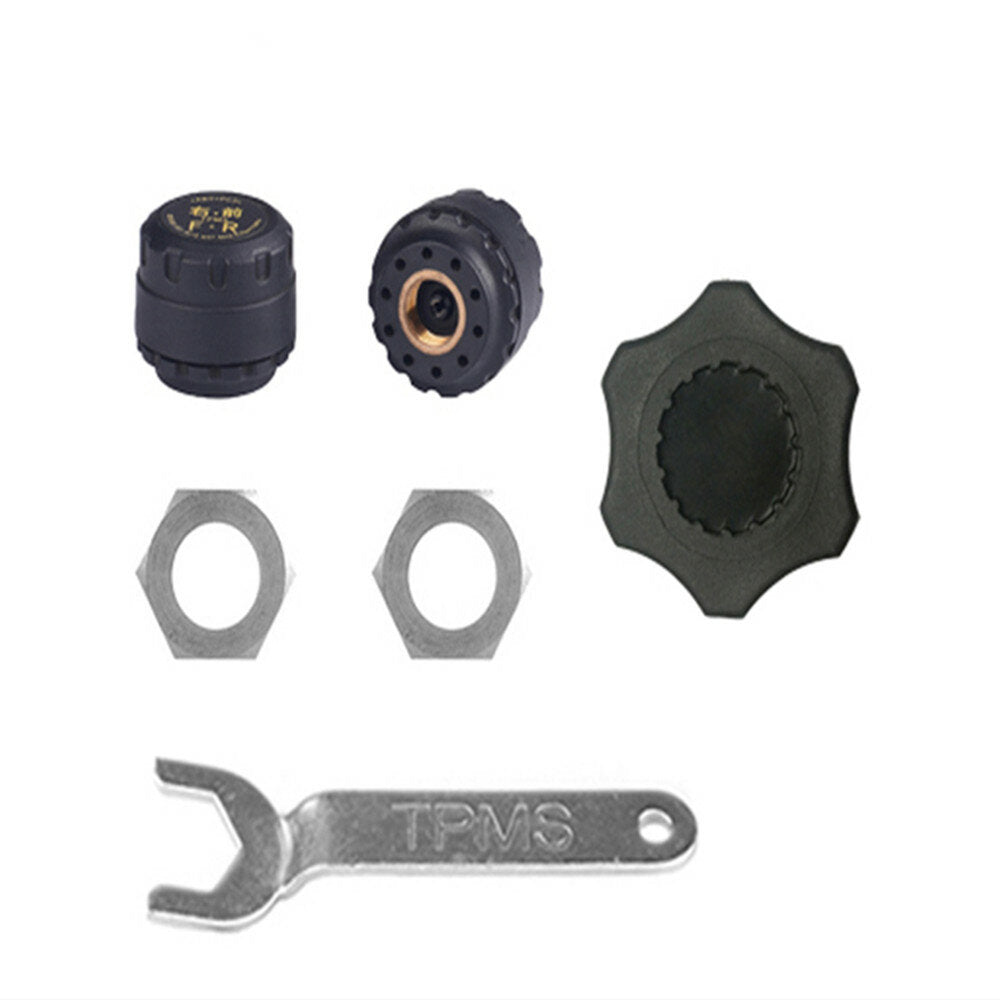 Motorcycle LCD TPMS Tire Pressure Monitor External Sensors Tyre Monitoring System Moto Tools