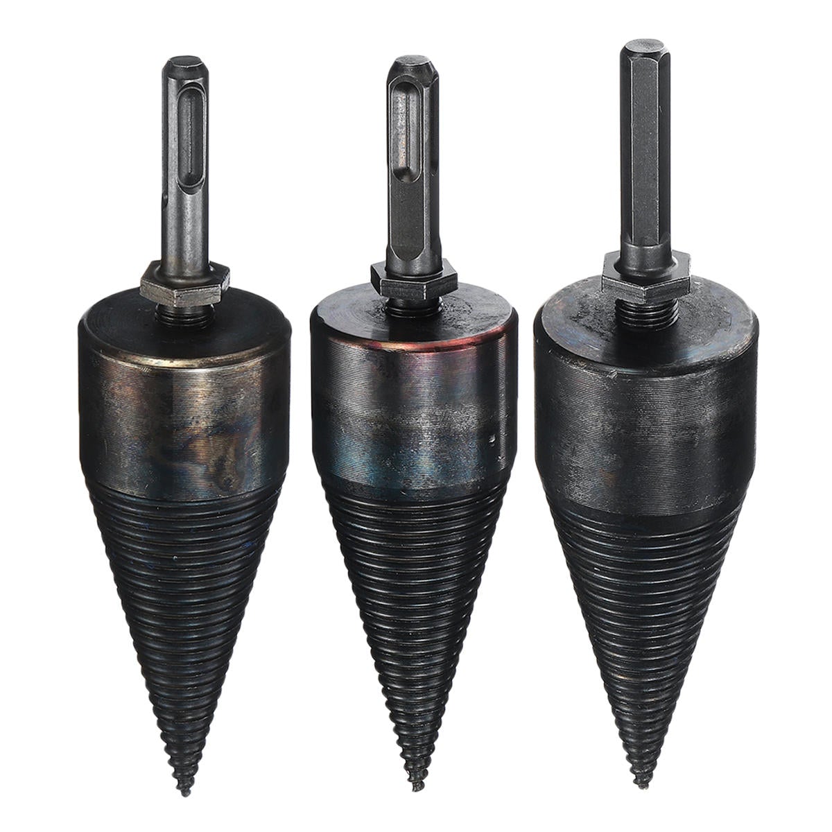 45mm HSS Firewood Splitting Drill Bit Hard Wood Cone Splitter for Electric Hammer