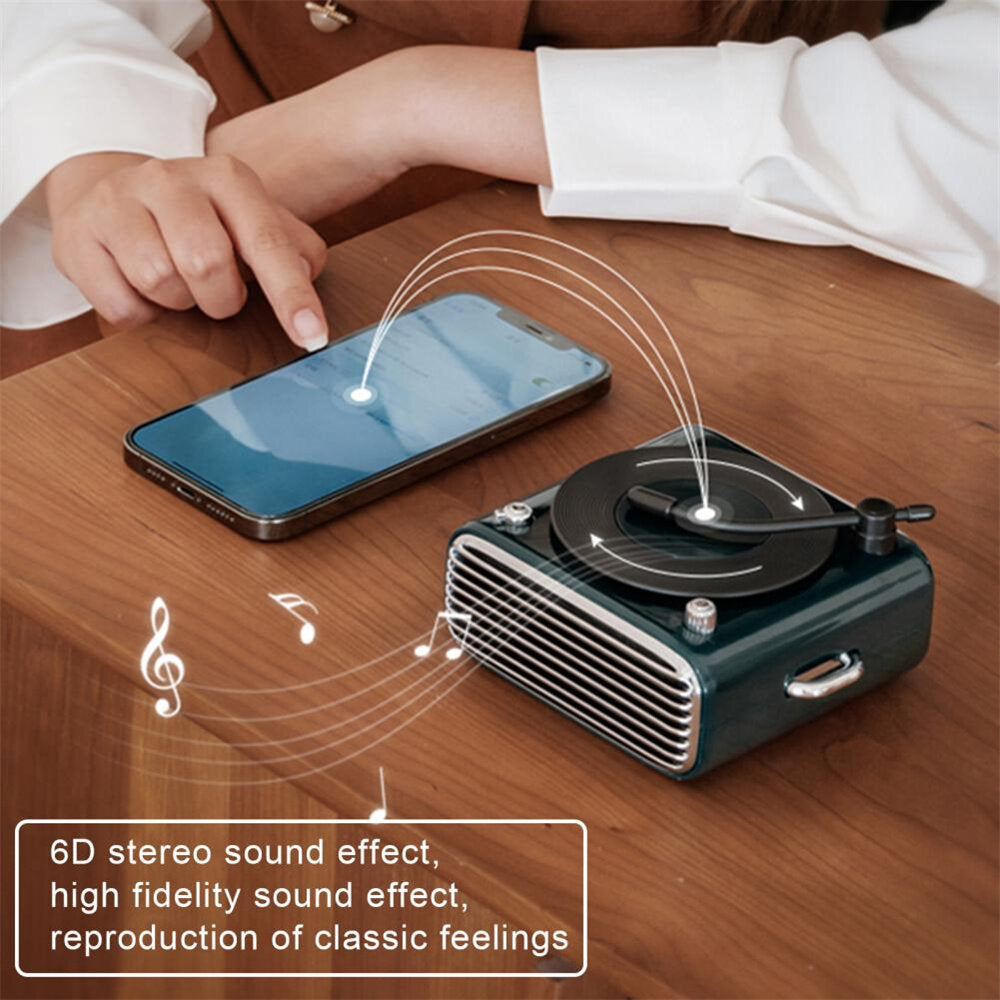 Wireless Speaker 6D Surround Sound Bluetooth 5.0 Record Aroma Diffuser Subwoofer AUX TF Card Player with 1000mAh Battery