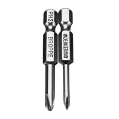 2Pcs 50mm Magnetic Y Shaped Screwdriver Bits 1/4 Inch Hex Shank