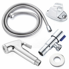 Stainless Steel Handheld Douche Bidet Sprayer Shower Head Toilet Adapter Hose Kit