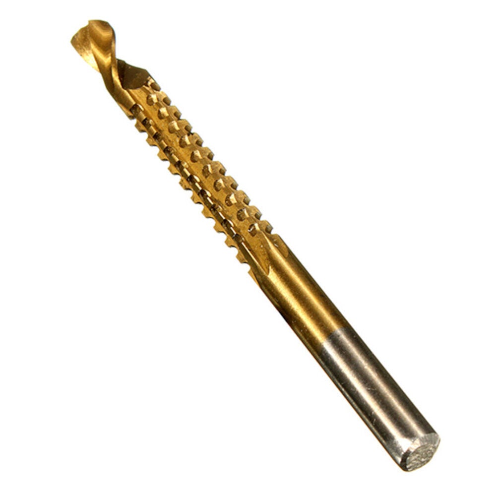 6Pcs Titanium Coated Twist Drill Bits Wood Metal Plastic Cutting Saw Bit Set