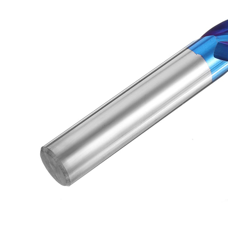 HRC65 Tungsten Carbide 4 Flutes Milling Cutter 2-12mm Blue Nano Coating CNC Milling Cutter Tool
