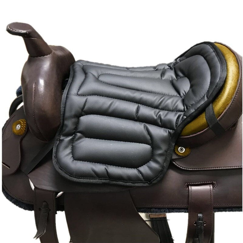 Non-slip PU Leather Horse Saddle Pads Comprehensive Seat Cushion Pad Equestrian Horse Riding Equipment
