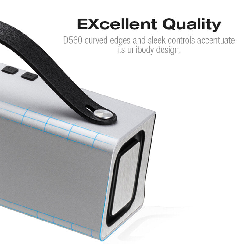 Portable Wireless Bluetooth Speaker Deep Bass Dual Full-Range Drivers 1800mAh Battery Life Subwoofer Speaker
