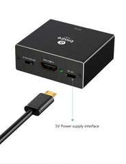 HD Audio Splitter 4K 3D 2160P Video Switcher 5.1 Fiber 3.5mm Interface Micro USB Power Supply for PS4 Xbox PC