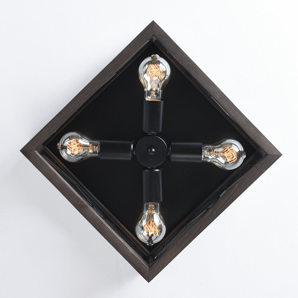 Flush Retro Mount Ceiling Light Vintage Industrial Lamp Living Room Kitchen 110-240V