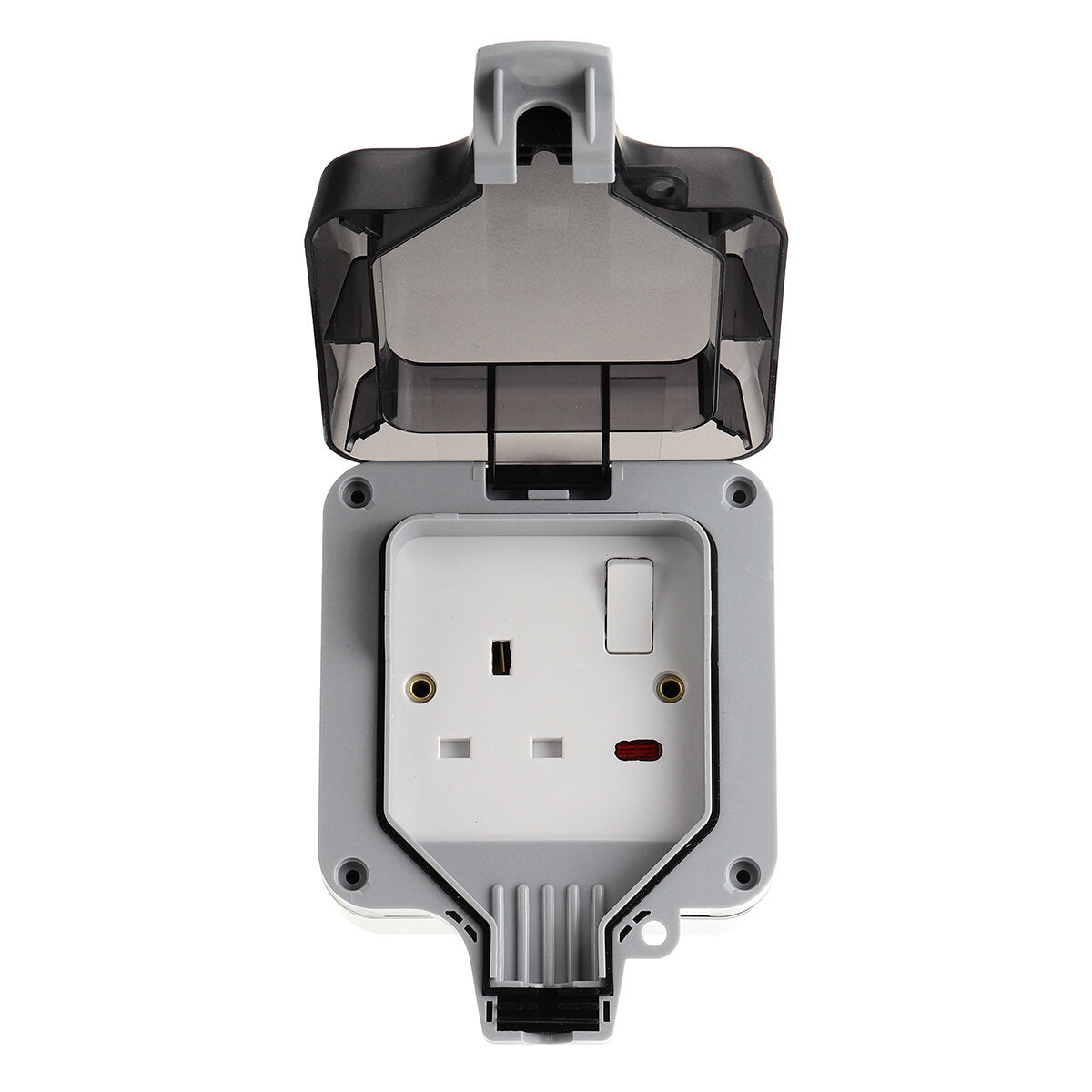 110-240V 13Amp Waterproof Wall Power Socket IP66 Outdoor Garden Socket Switched