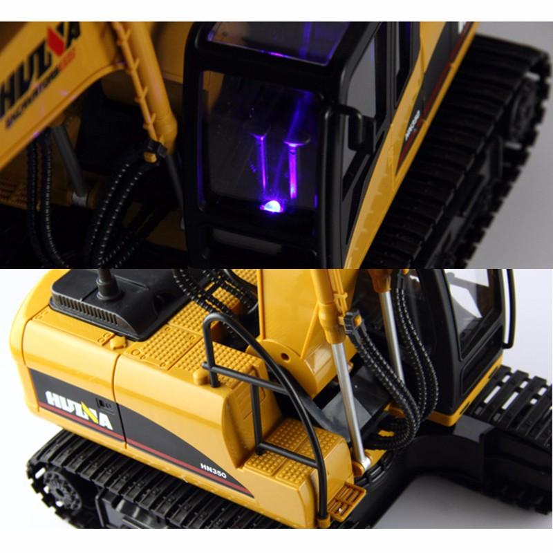 Toys 1550 15Channel 2.4G1/12RC Metal Excavator Charging RC Car