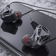 Hollow Subwoofer Heavy Bass Volume Control Noise Reduction Earphones With Mic Setro In-Ear Wired Headset