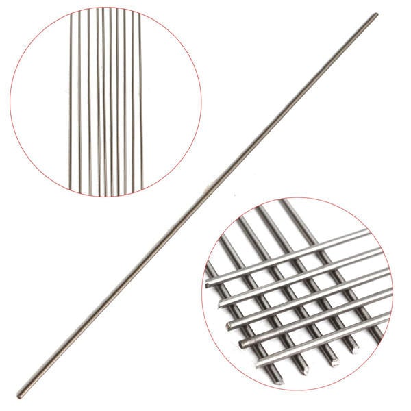 10pcs 2mmx250mm Titanium Round Bar Grade 5 Rod Tube
