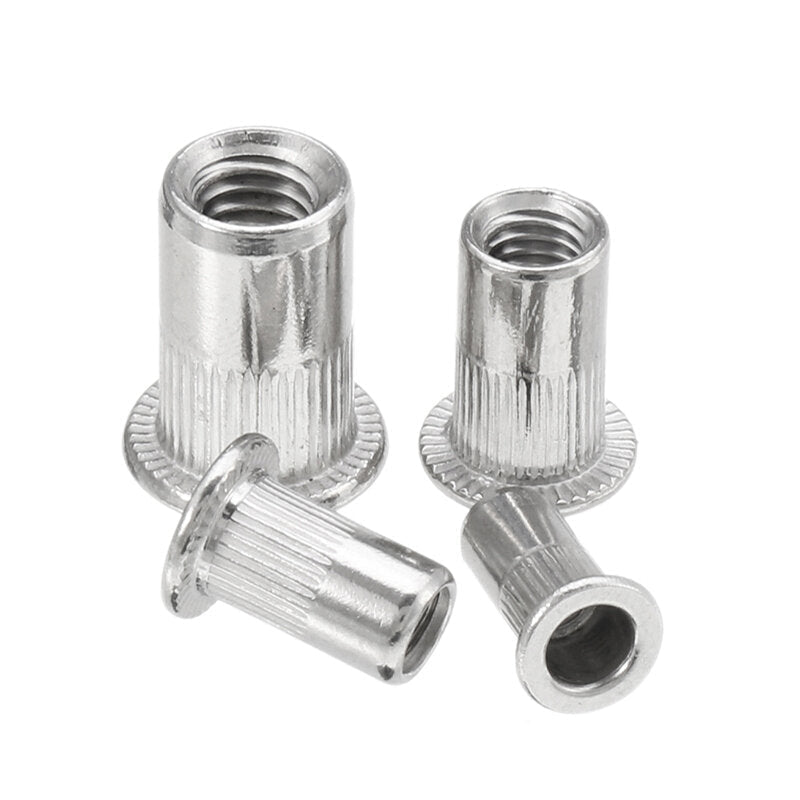 50Pcs Thread Rivet Nut 304 Stainless Steel Riveter Rivnut Insert Nutsert M3/M4/M5/M6