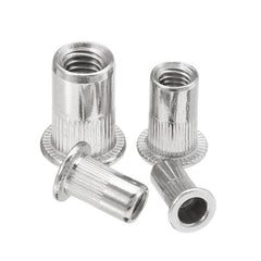 50Pcs Thread Rivet Nut 304 Stainless Steel Riveter Rivnut Insert Nutsert M3/M4/M5/M6