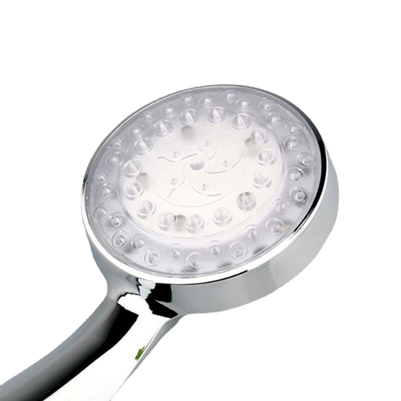 7 Colors Changing LED Light Shower Head Handheld Boosting Filtration Water