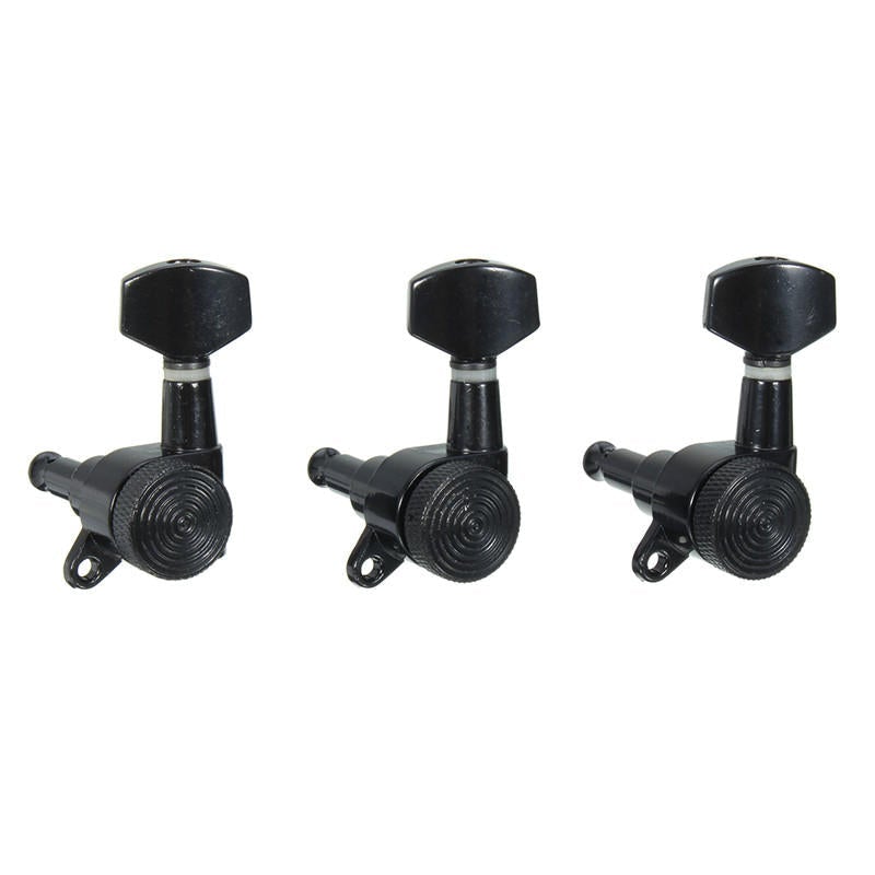 6pcs Locking Guitar Tuners Tuning Keys Pegs Bass Machine Heads Black