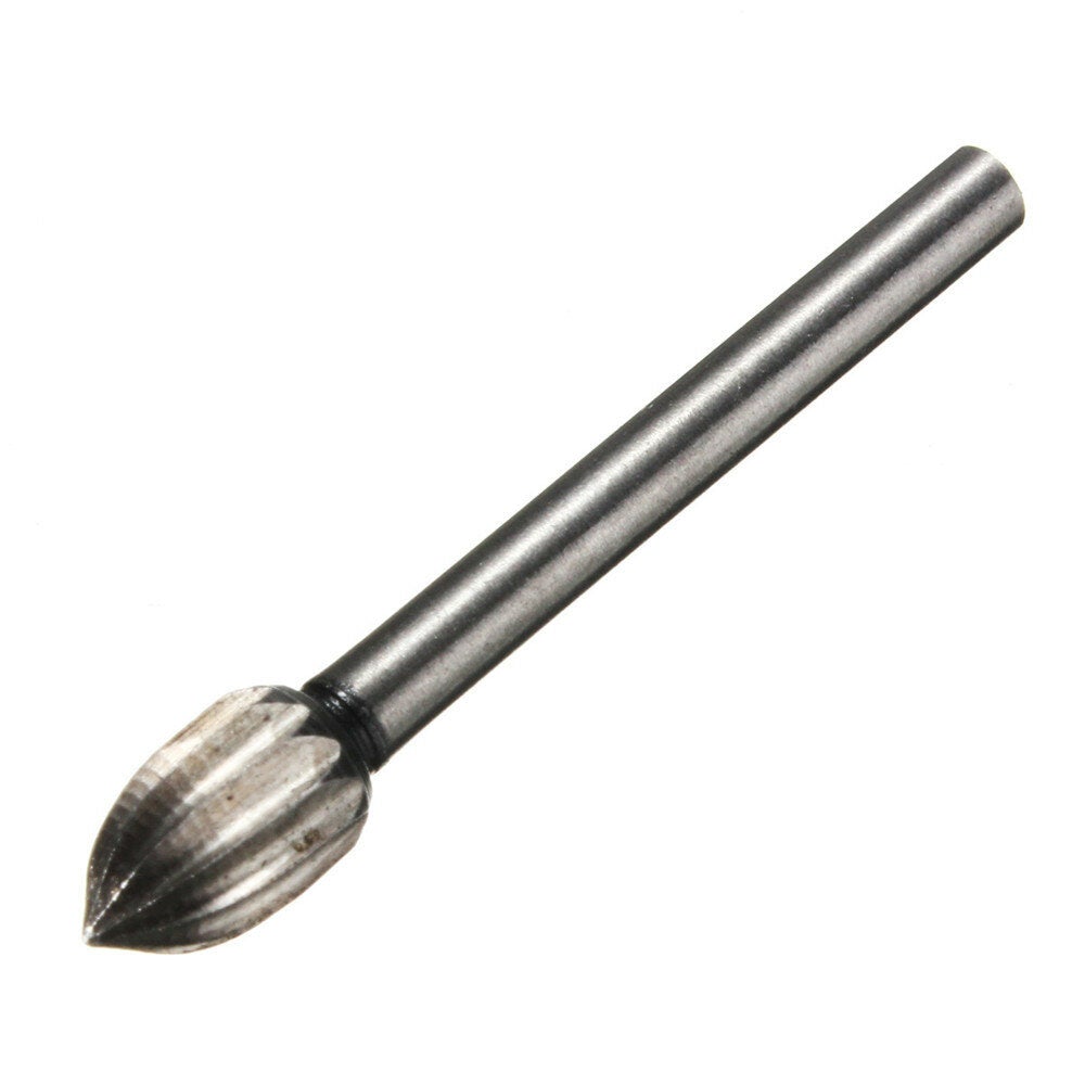 10pcs 1/8 Inch Shank Milling Rotary File Burrs Set Wood Carving Rasps Router Bits Grinding Head