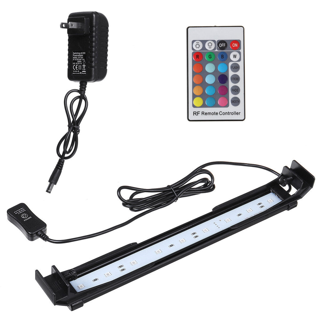 32CM Aquarium Cover Lighting Color Change Dimmable LED Light Bar Suitable for Aquarium/Fish Tank with Remote Control