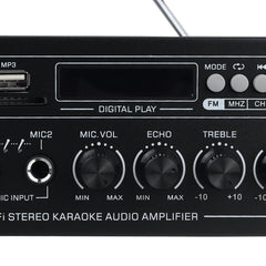 2000W Bluetooth 5.0 Audio Power Amplifier EQ Stereo AMP Car Home 2CH AUX USB FM Radio