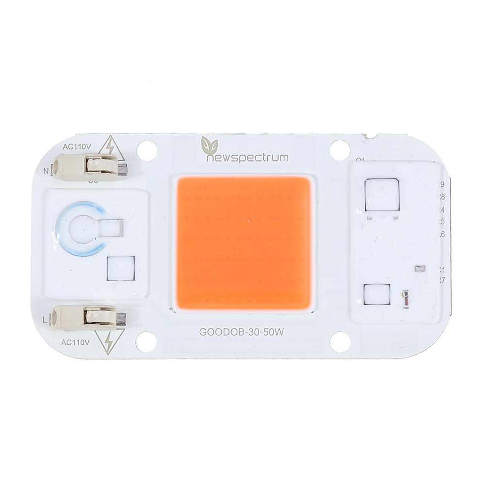 High Power 50W Full Spectrum COB LED Grow Light Chip for Floodlight AC100-130V