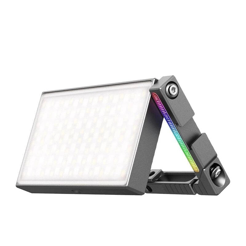 Full Color Metal RGBLED Video Light with Adjustable Bracket Mount DSLR SLR Camera Light Support PD Fast Charge