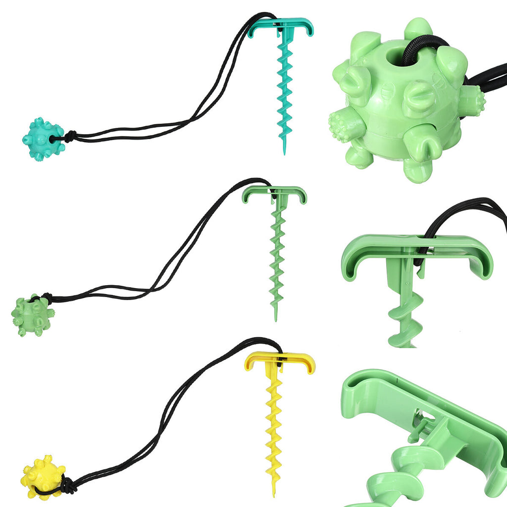 Puppy Toy Rope Toys Ball Dog Bite Rope Molar Throwing Tying Up Screw Set