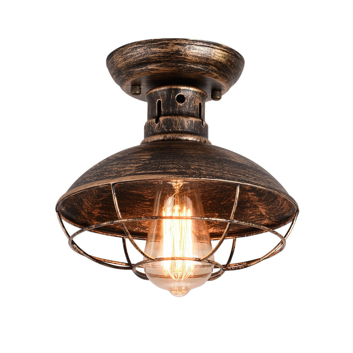 Industrial Pendant Light Vintage Ceiling Lamp Hanging Fixture Office/Home Without Bulb