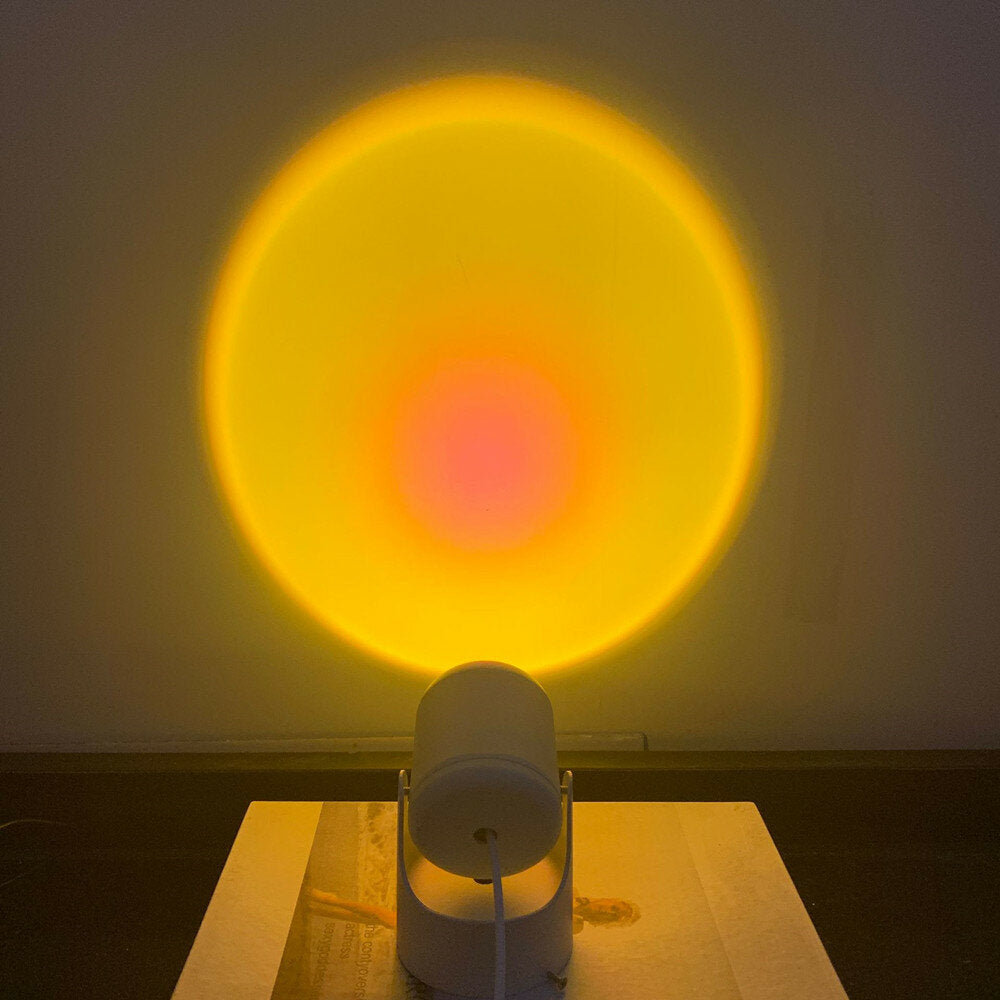 Replaceable Lens Sunset Lamp Nordic Indoor Lighting LED Floor Lamp Living Room Bedroom Atmosphere Decoration Floor Lights Standing lamp Lens For Home