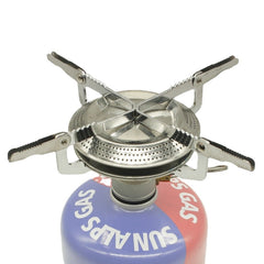 Portable Outdoor Camping Cooking Ultra light Gas Stove BBQ Picnic Stainless Steel Mini Foldable Hiking Gas Stoves Backpacking