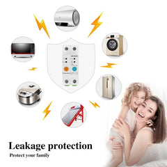 Single Phase Din Rail WIFI Smart Switch Energy Meter Leakage Protection Remote Read KWh Meter Wattmeter Works with Alexa Google 2P 63A