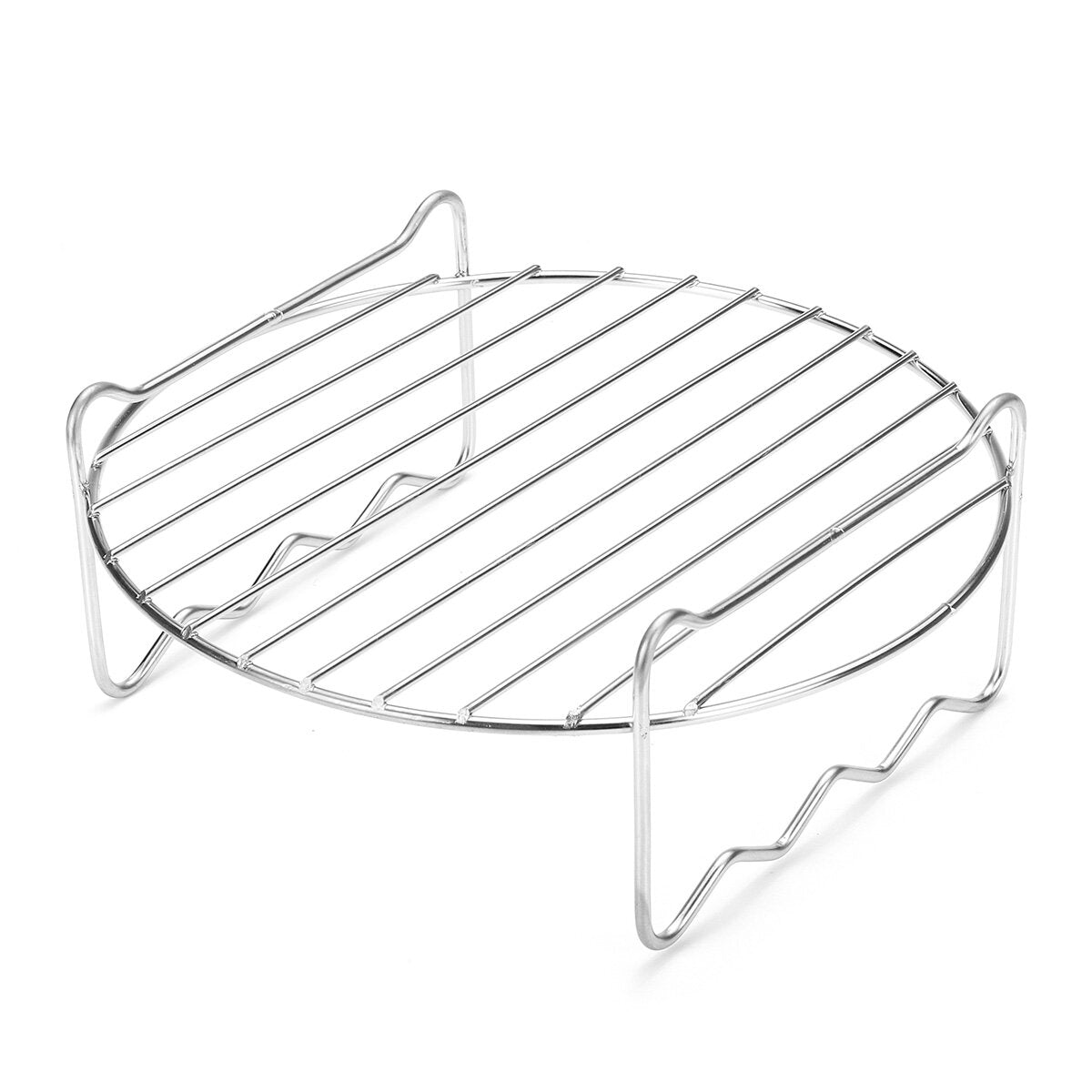 5Pcs Air Fryer Accessories Baking Pan Pizza Tray Mold Oven Pot Cage Rack