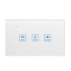 WiFi Curtain Touch Wall Switch Crystal Panel Electric Motorized Blinds Smart Switch Tuya Remote Control With Google Home