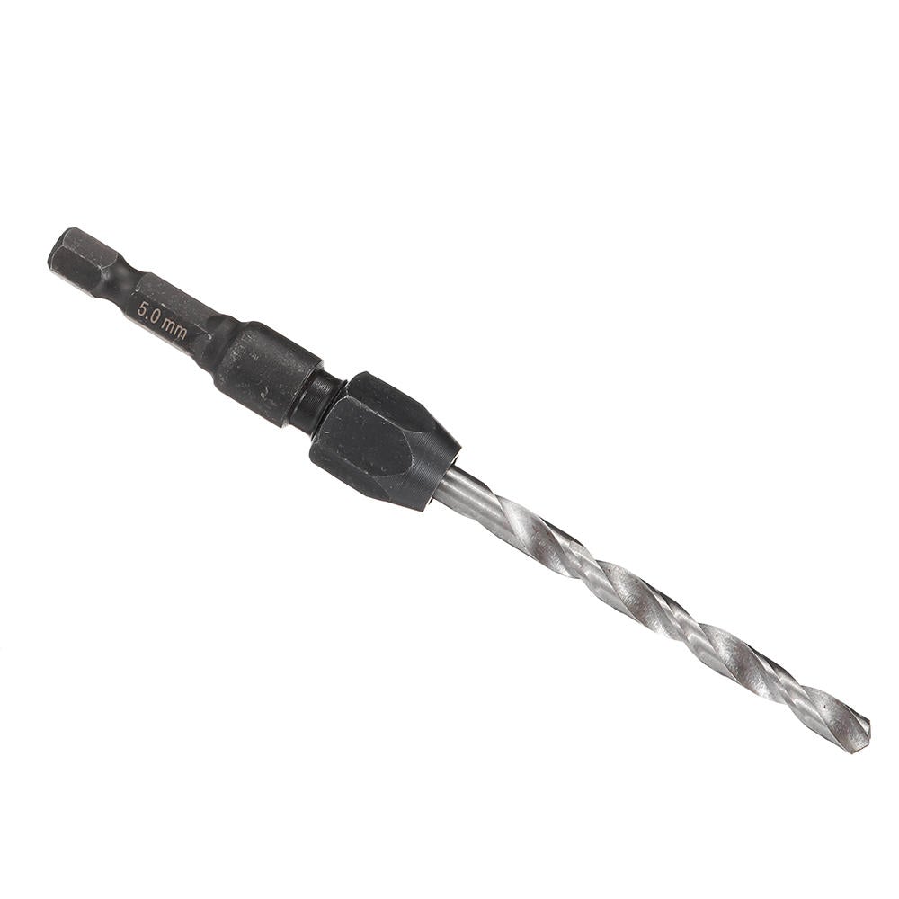 5Pcs 2-6mm Quick Change Twist Drill Bit Set Hex Shank HSS 2/3.2/4/5/6mm