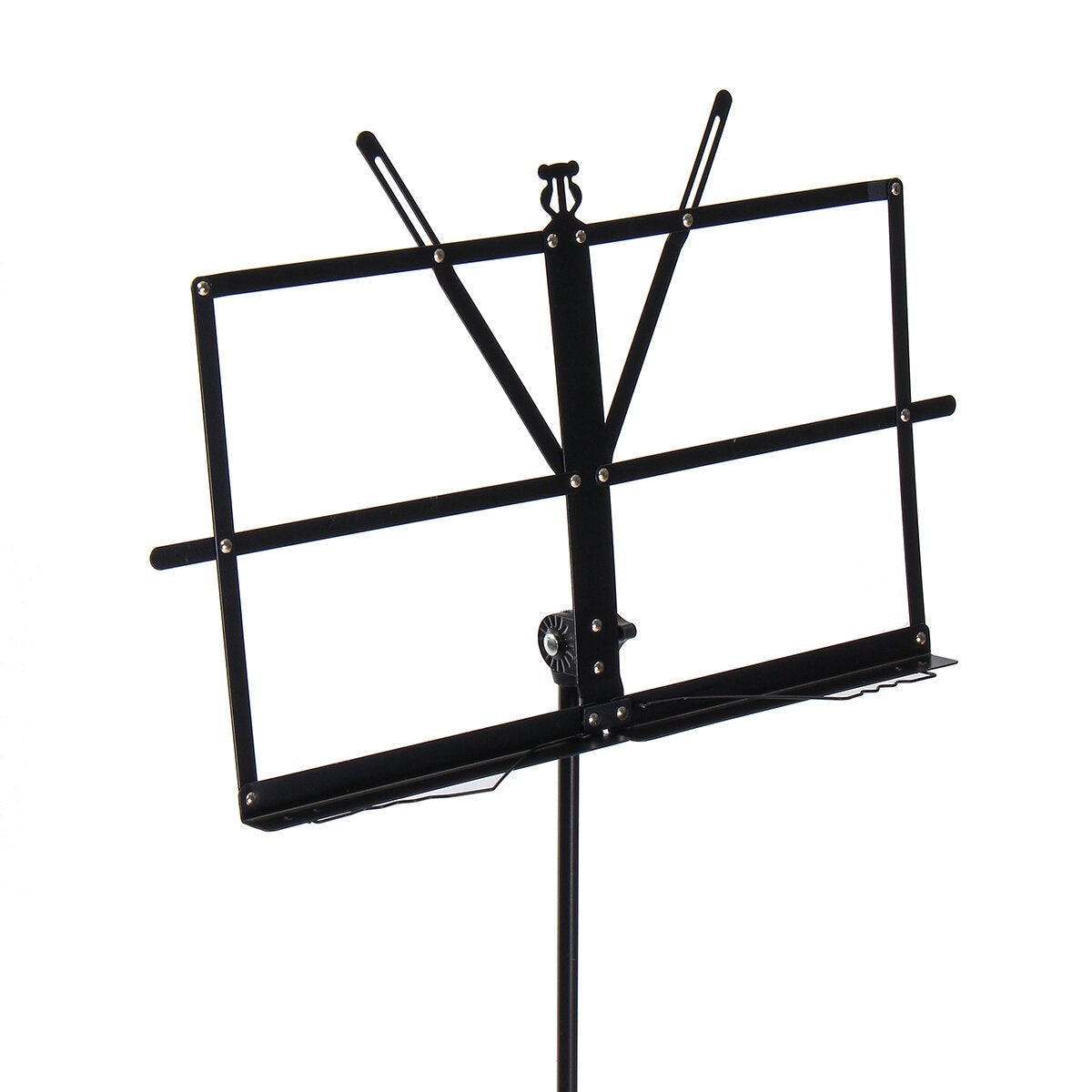 Adjustable Foldable Sheet Music Violin Stand Holder Tripod Base Metal with Carry Bag
