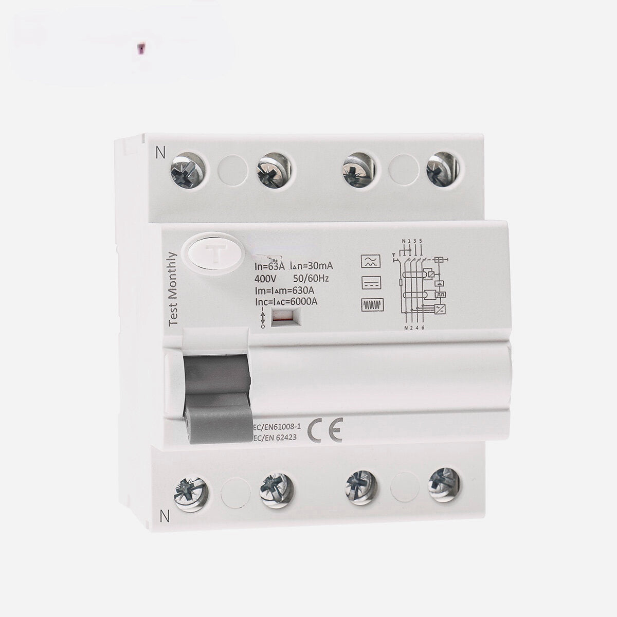 RCCB Residual Current Circuit Breakers Differential Breakers Safety Switch,4P 25A 40A 63A 30mA
