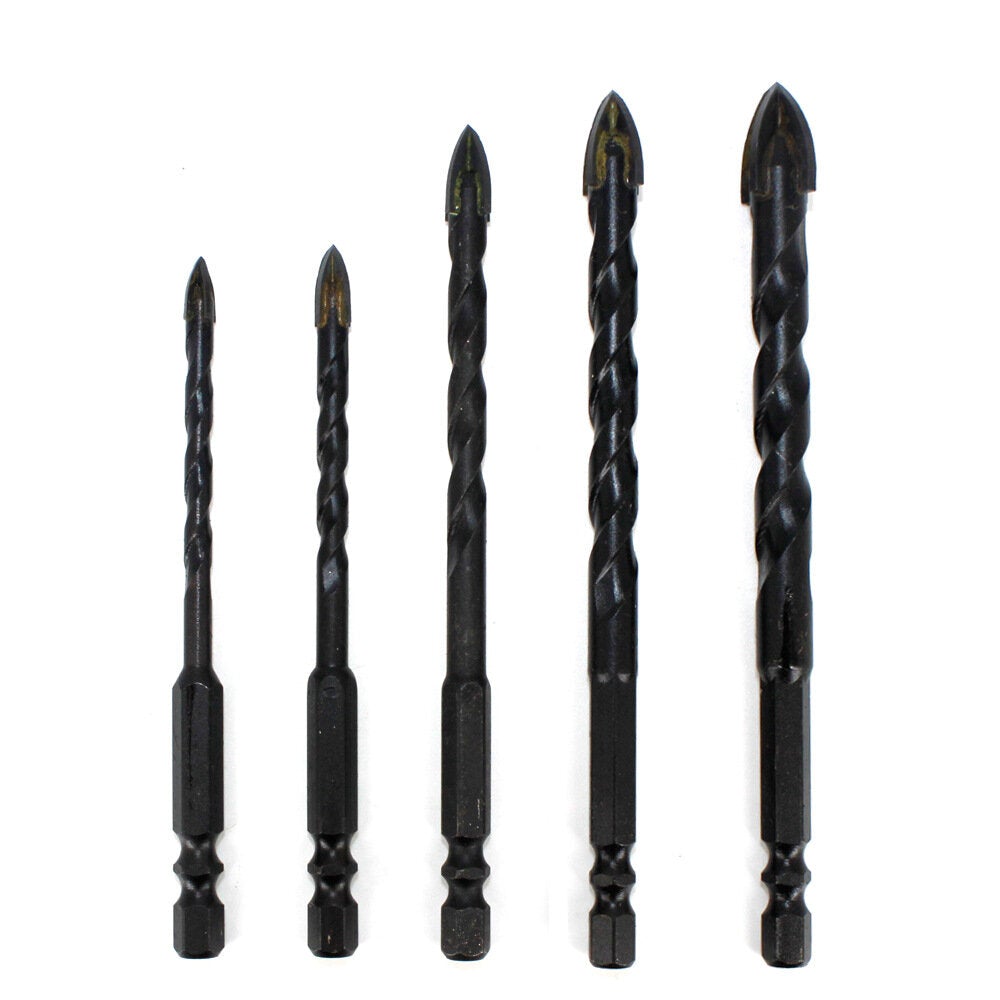 5-12mm 4 Flutes Triangle Overlord Drill Hole Saw Cutter Electric For Tile Concrete Glass Marble