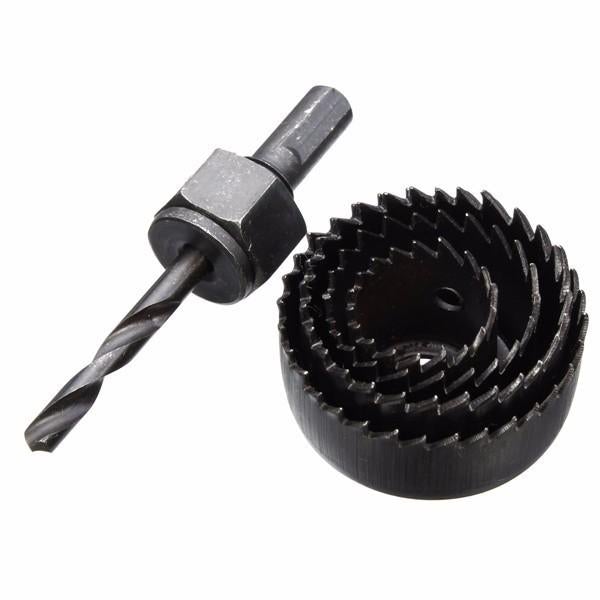 5pcs Hole Saw Set Cutter with Mandrel Wood Working Drill Bit 25mm/ 35mm/ 44mm/ 50mm