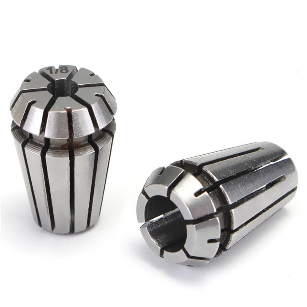2pcs ER11 1/4 1/8 Inch Spring Collet Set for CNC Milling Lathe Tool Chuck