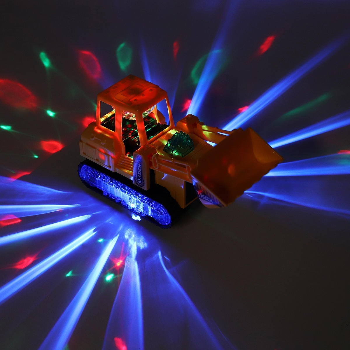 Electric LED Light Movable Truck Excavator Car Kid Xmas Gifts Toys