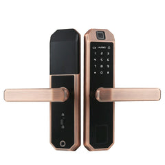 Smart Fingerprint Door Lock With Keypad Electronic Intelligent Security Lock Household Bedroom Anti-theft Door Password Card Key Locker