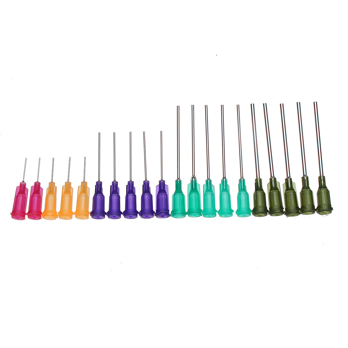60Pcs/Set Dispensing Needle Kits Blunt Tip Syringe Needles Cap for Refilling and Measuring Liquids Industrial Glue Applicator