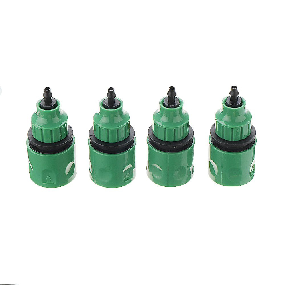 Universal 4 Way Garden Hose Splitter Tap Manifold for 1/2" 3/4" 1" Faucet Shut Off Connector Water Pipe Divider Quick Adapter Outdoor Irrigation