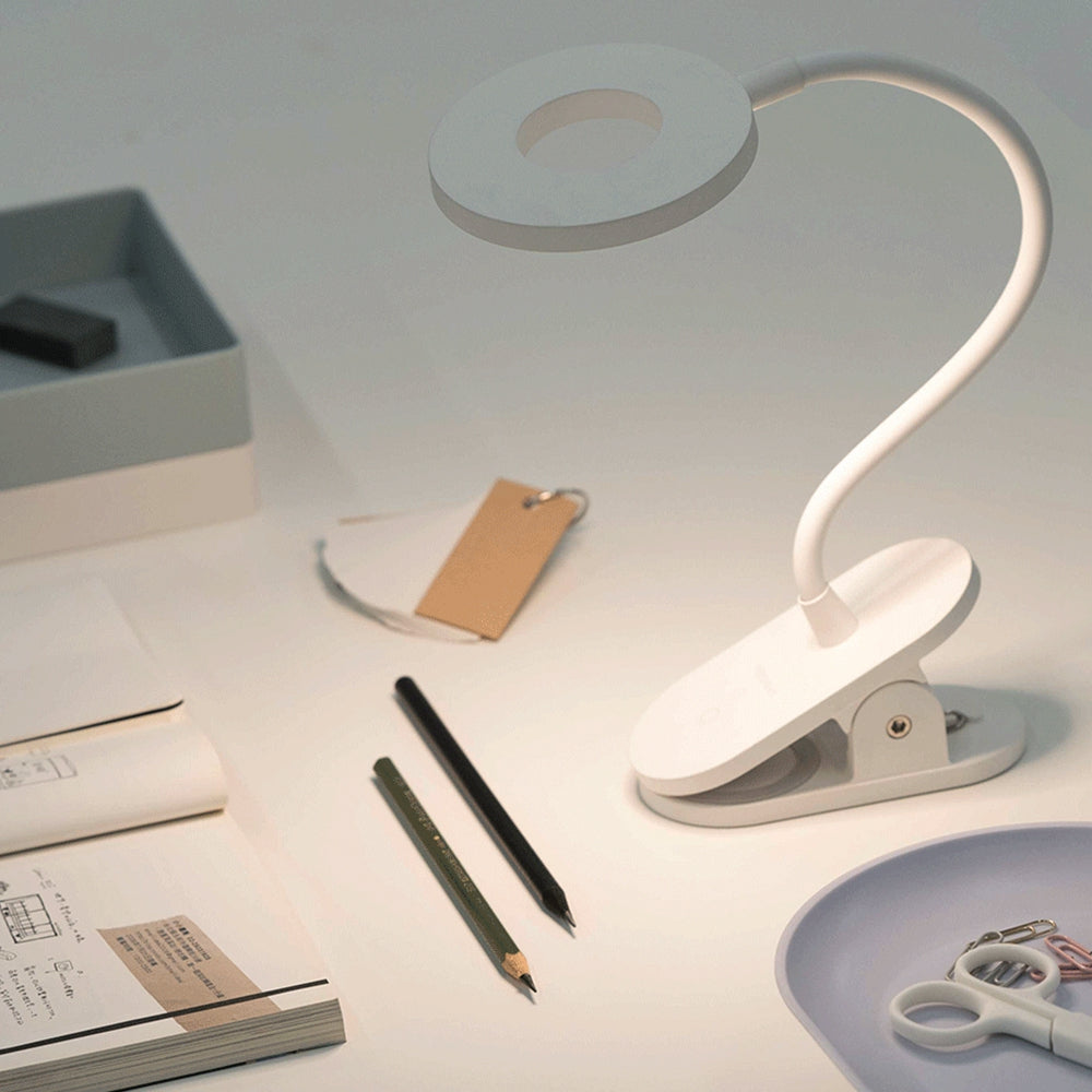 5W USB Rechargeable Clip Desk LED Lamp Eye Protection Reading Light