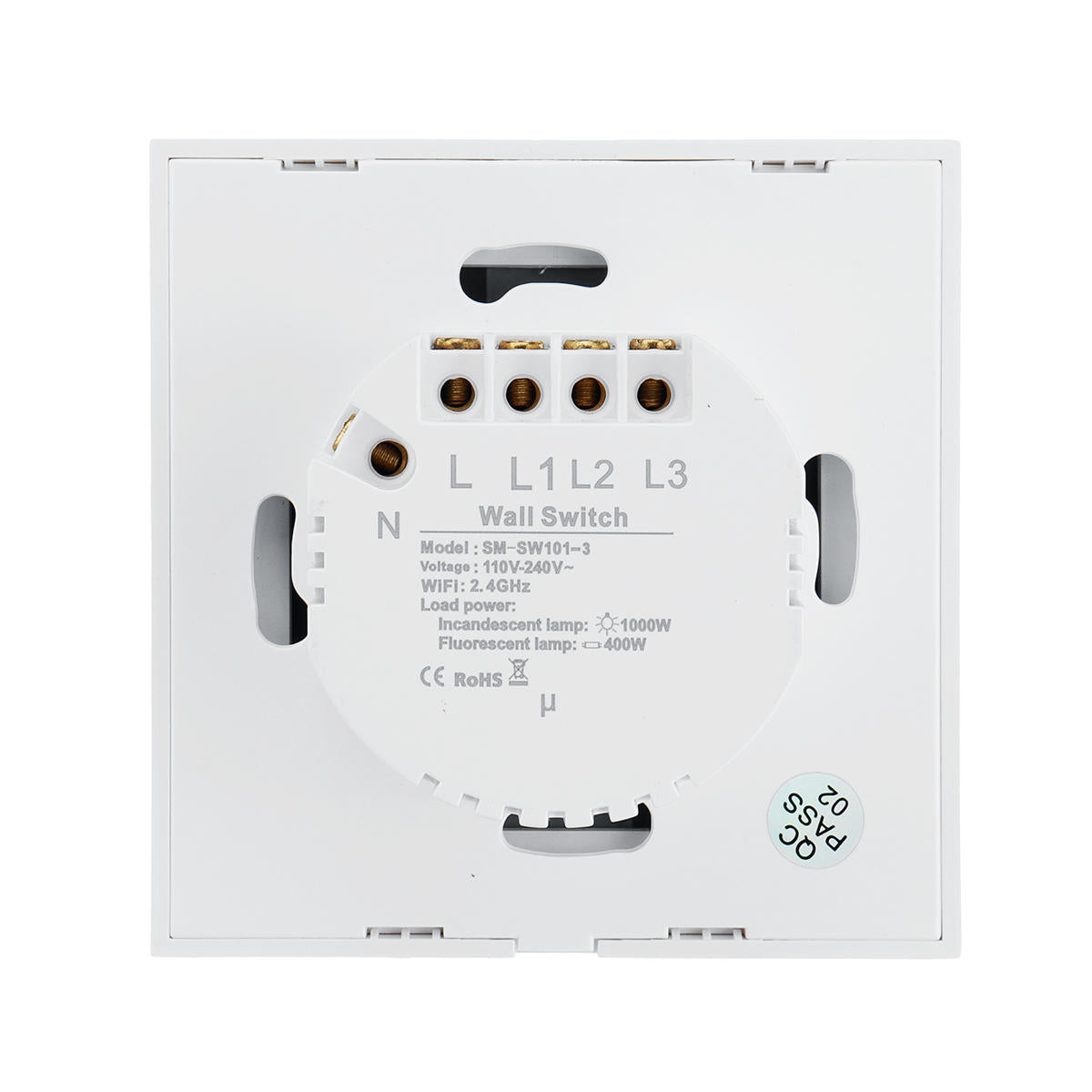 WIFI Smart Voice Control Glass Panel Switch EU Plug Waterproof Glass Touch Screen Support Alexa Google1/2/3 Gang Timer Switch