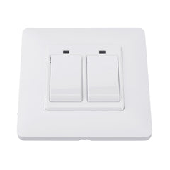 EU Standard 2 Gang Smart Push Button Switch Tuya Wireless Remote Control Work with Alexa Google Home