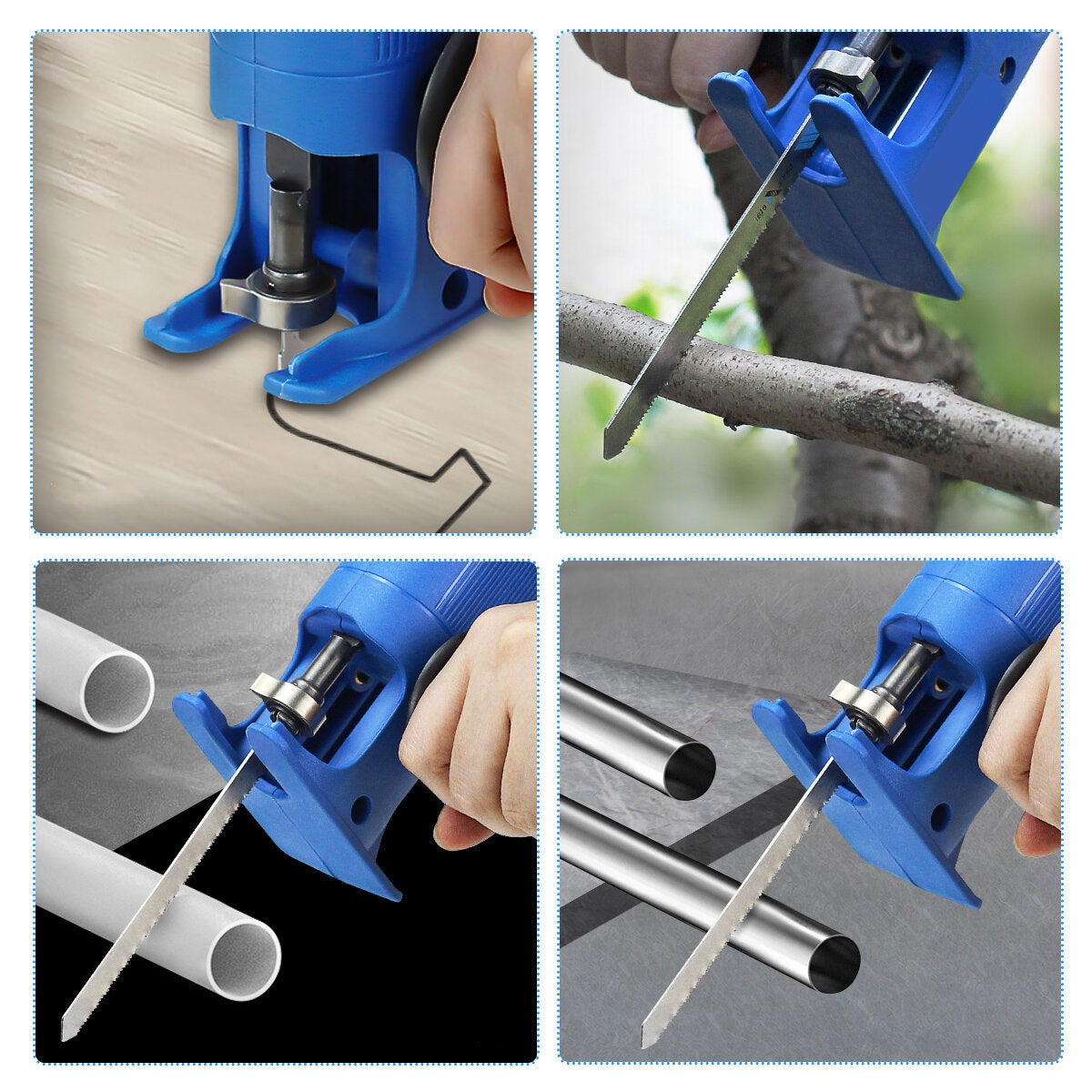Reciprocating Saw Attachment for Electric Drill Wood Metal Cutting Tool
