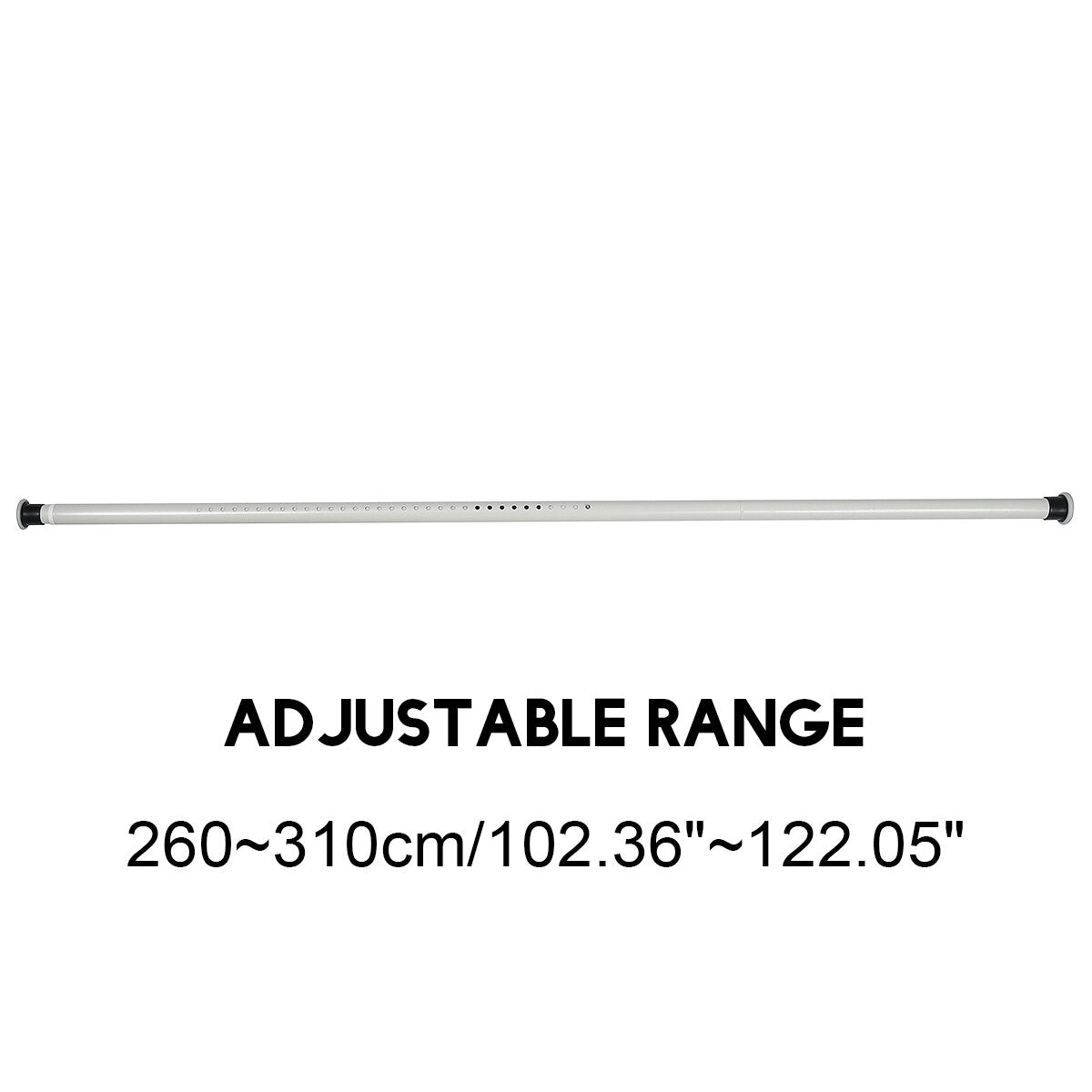 70-410CM Extendable Shower Curtain Pole Rail Telescopic Clothes Curtain Rod Pole
