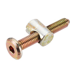 Stainless Steel Crib Screws Hardware Replacement Kit Hexagon Socket Head Cap Screws Nuts Barrel Screws Furniture Screws and Bolts Assortment Kit
