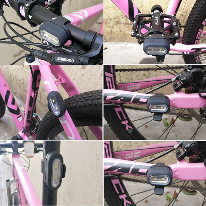 2pcs Magnetically Control Pedal Light Multifunction High-intensity LED Bike Light