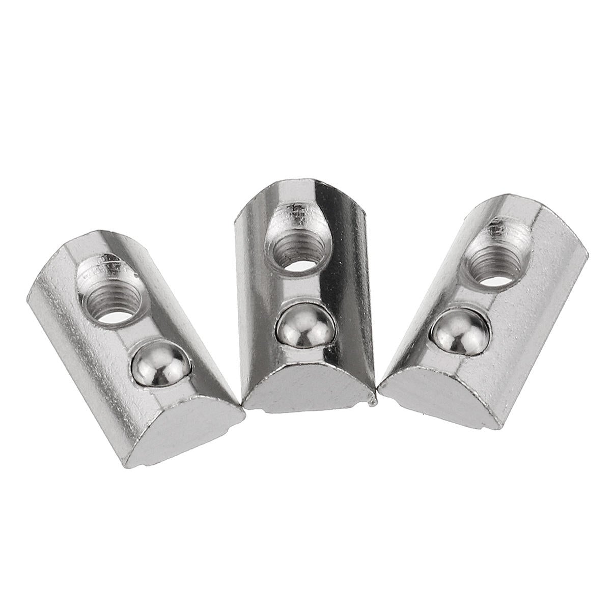 50pcs 40 Series T Slot Elastic Nut Round Roll Spring Nut for 40 Series Aluminum Profile