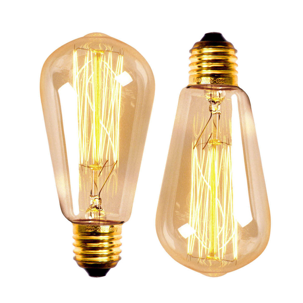 E27 60W Edison Bulb Antique Filament Lamp Retro Vintage Light 220V/110V